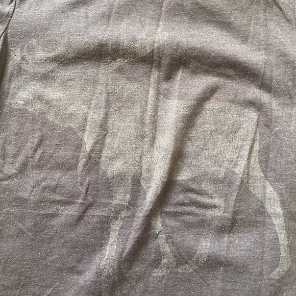 Vintage Abercrombie T-Shirt in Brown with Light Brown Moose Logo (Kids) - Picture 4 of 5